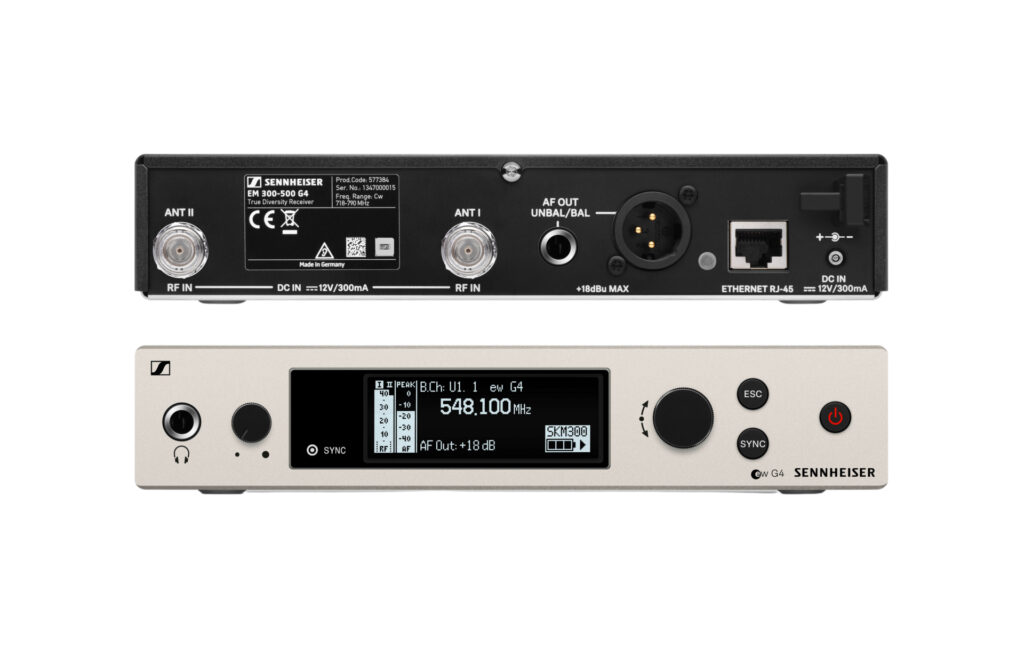 Sennheiser Rackmount G3 500 Series True Diversity Receiver A Frequency