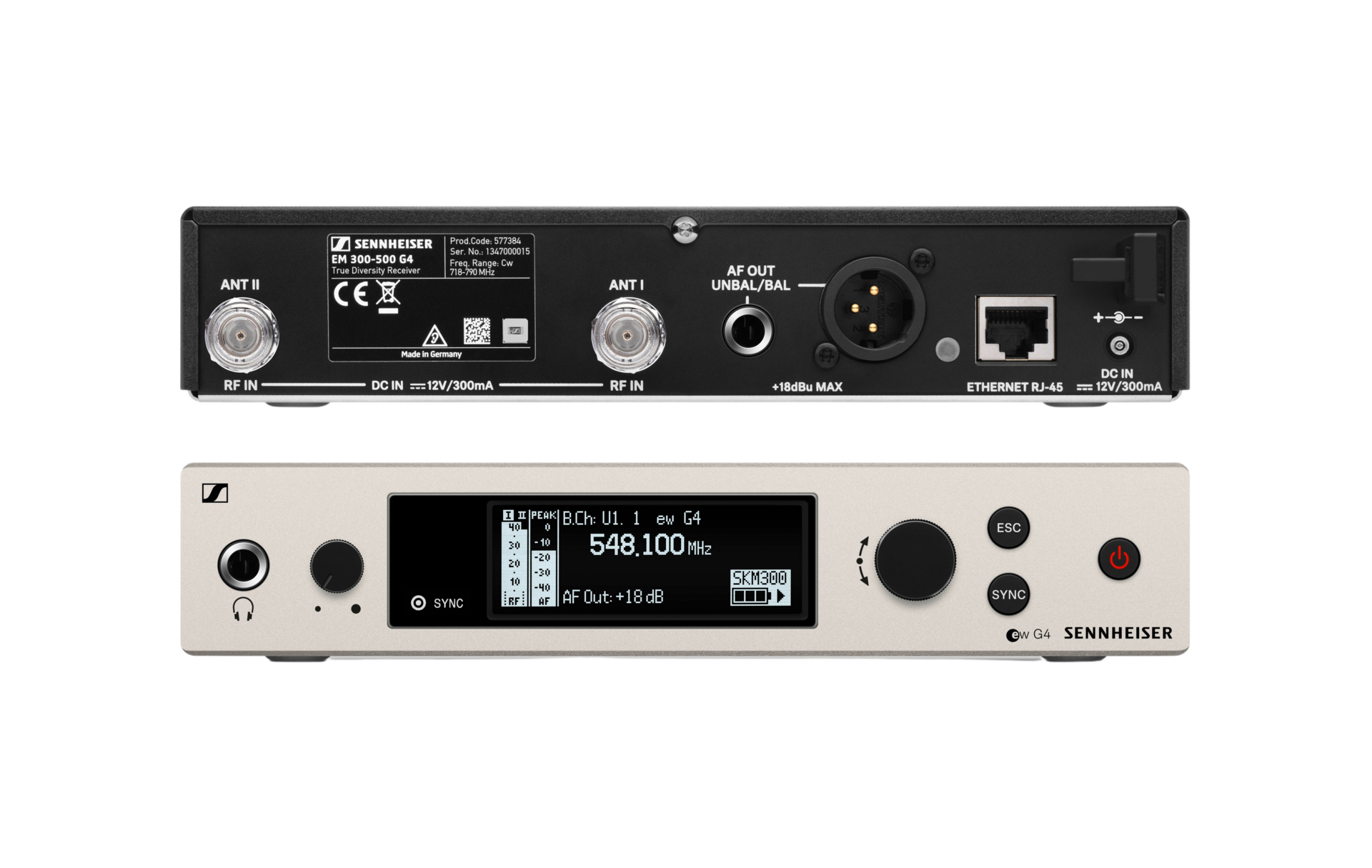 Sennheiser Rackmount G3 500 Series True Diversity Receiver A Frequency - Image 1