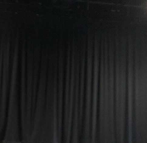 Black Wool Stage Curtain