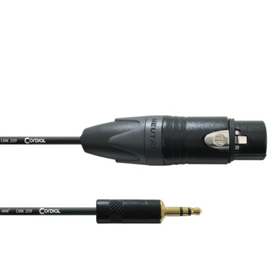 XLR Female to 3.5mm Audio Cable (1.5m)
