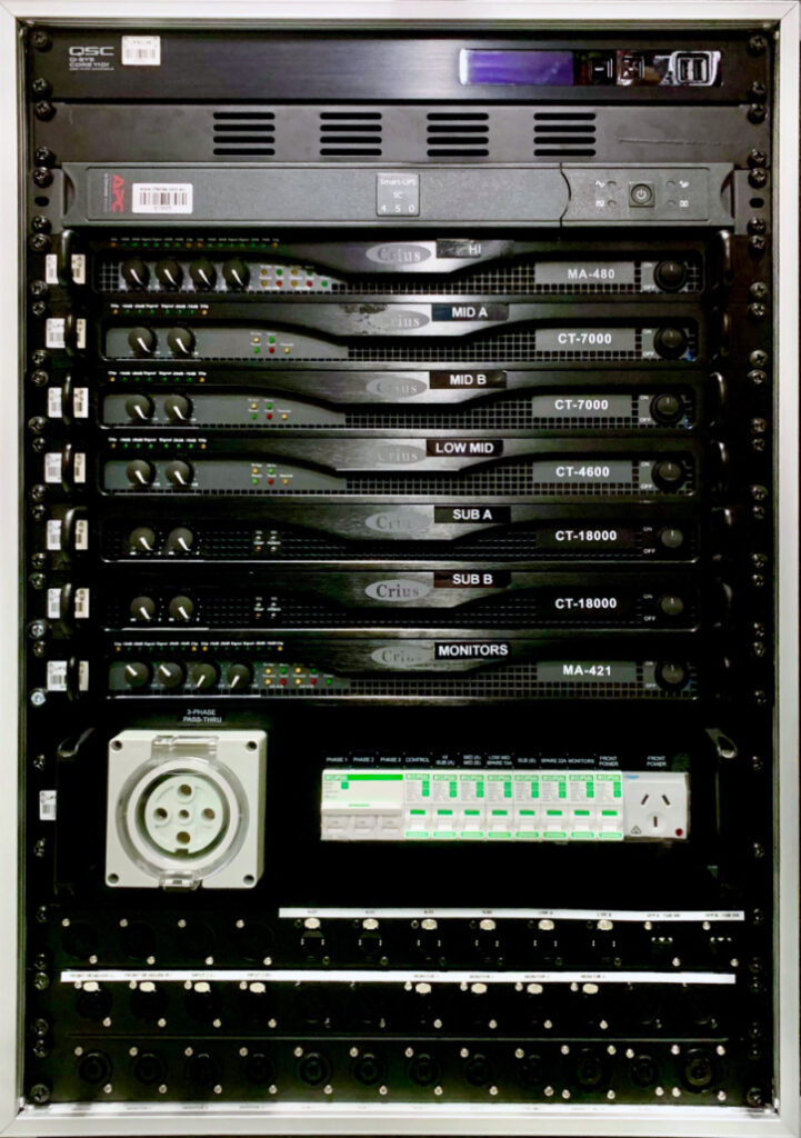 Crius Line Array System Amp Rack