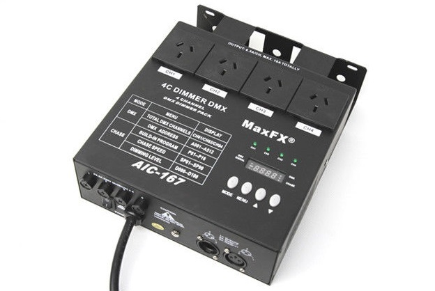 DMX 4-Channel Dimmer (10A)