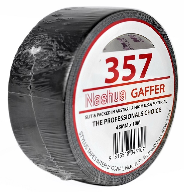 Nashua 357 Gaffer Tape (Black, 10m)