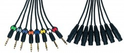 8-Way XLRF to TRS Patch Loom (3m)