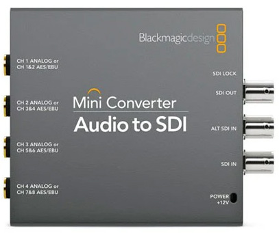 Black magic design SDI Converter Audio to SDI